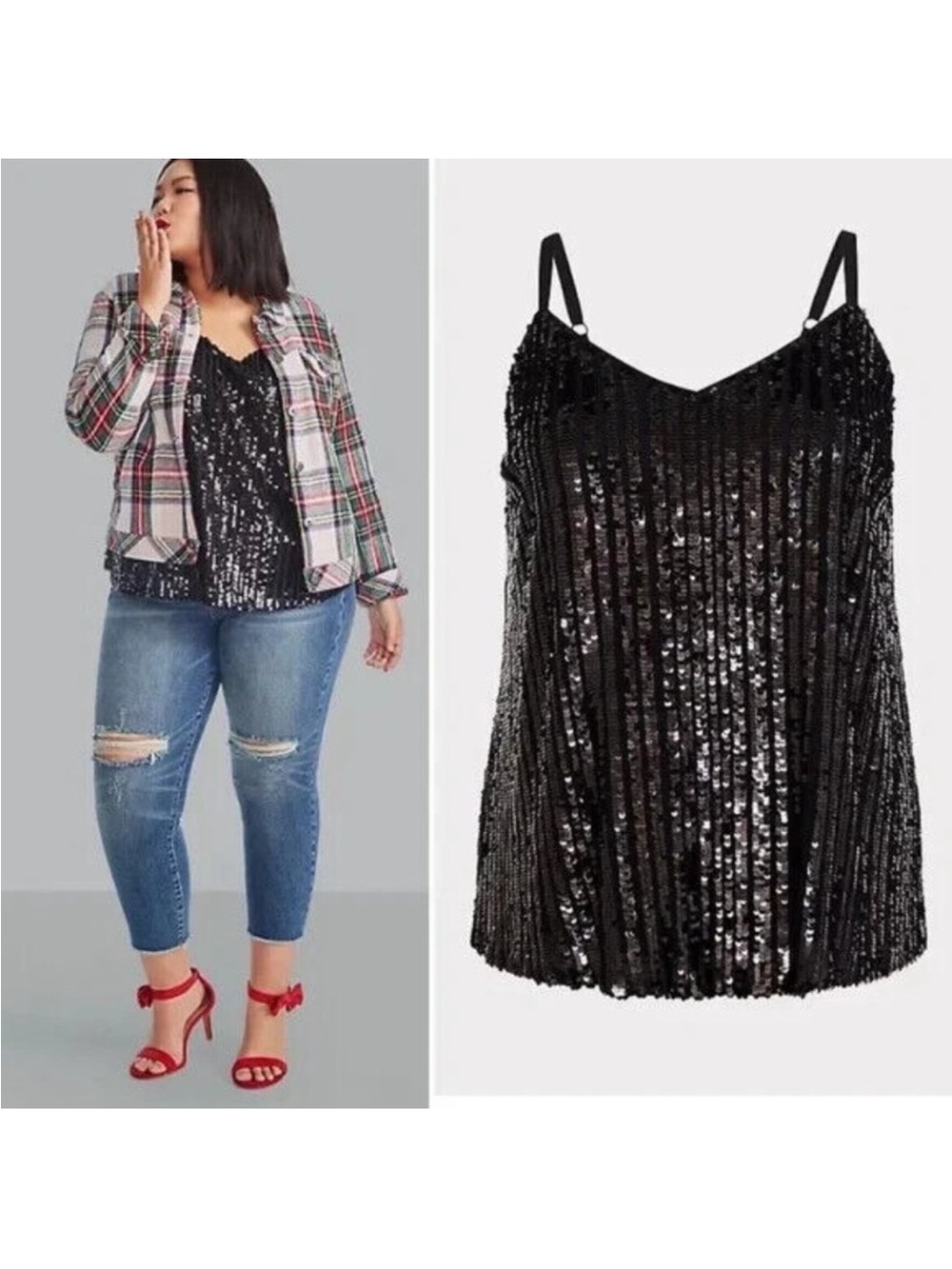 Torrid Sophie Black Sequin Cami